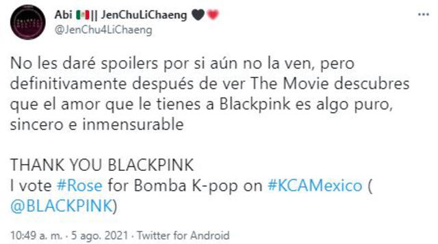 ¿Qué se comenta tras el estreno de BLACKPINK The Movie? Foto: Twitter