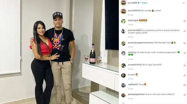 Byron Castillo comparte momentos familiares en redes sociales