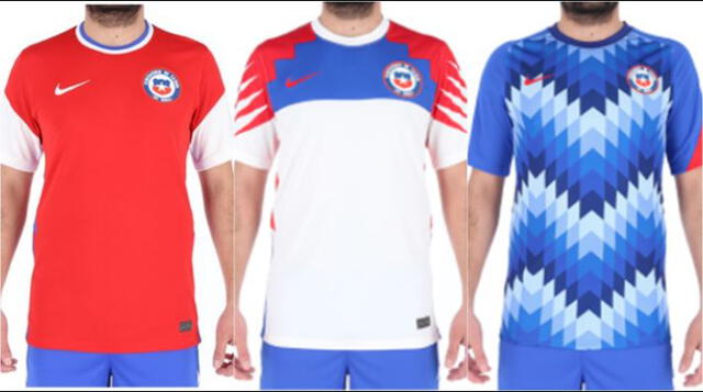 Camisetas de la selección de fútbol de Chile. (Foto: Nike)