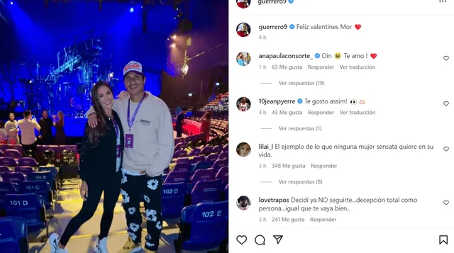 Paolo Guerrero junto a su pareja. Foto: captura/Instagram   