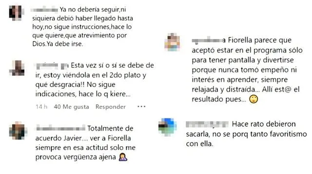 Usuarios critican a Fiorella Cayo por su desempeño en 'El gran chef famosos'. Foto: Instagram/El gran chef famosos 