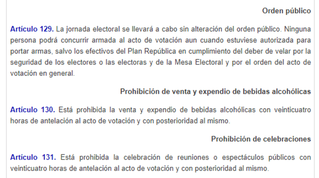 Estas prohibiciones se ubican en los artículos 129, 130 y 131 de la ley electoral. Foto: CNE