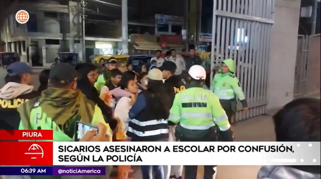 Familiares de escolar lamentaron lo sucedido y exigieron justicia. Foto: Captura America Noticias   