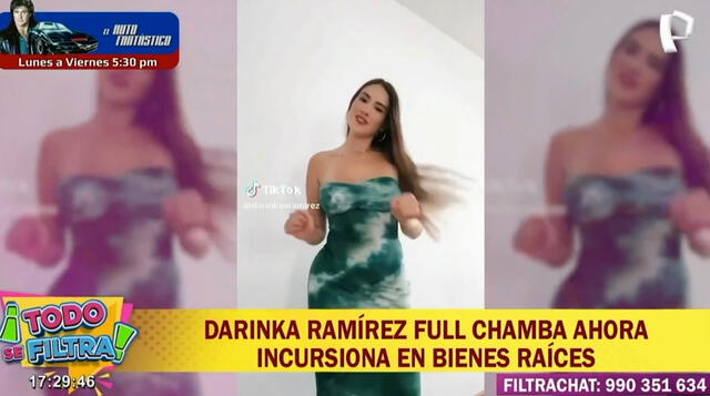  Darinka Ramírez, madre su última hija del ex deportista peruano. Foto: Panamericana Televisíón   