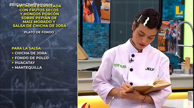  Jely Reátegui en la final de 'El gran chef famosos, la academia'. Foto: Captura Latina   