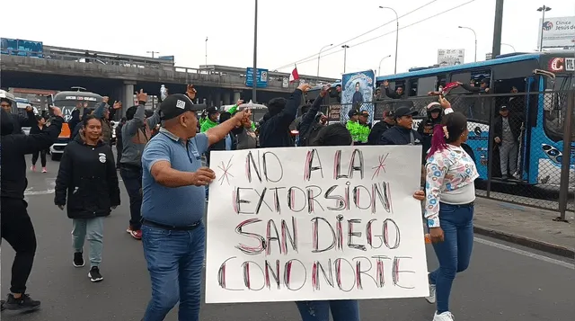 Paro nacional por ola de extorsiones. Foto: difusión   