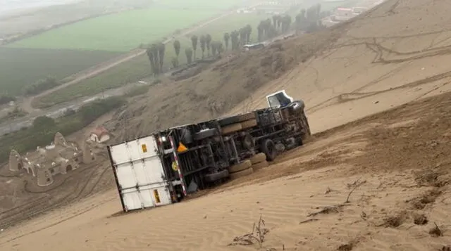 Autoridades investigan las causas de nuevo accidente en carretera de Pasamayo. Foto: Canal 46 Noticias Autoridades investigan las causas de nuevo accidente en carretera de Pasamayo. Foto: Canal 46 Noticias
