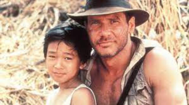Jonathan Ke Quan en "Indiana Jones" junto a Harrison Ford. Foto: difusión