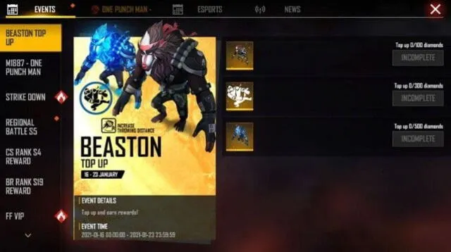 Free Fire: así puedes obtener la mascota Beaston en el juego