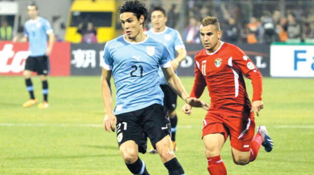 Uruguay definió su clasificación a Brasil 2014 ante Jordania. Foto: EFE