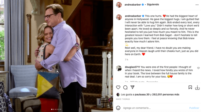 Bob Saget: estrellas de Tres por tres y Fuller House le dan el último adiós al actor