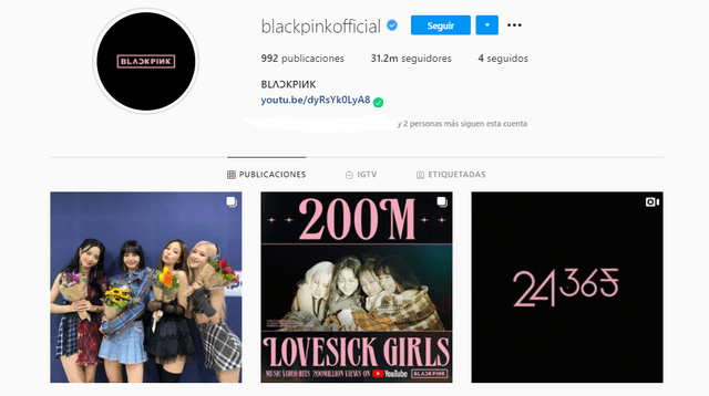 BLACKPINK Instagram
