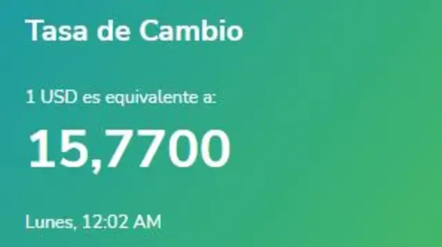 El portal Yummy Dólar estableció el precio del dólar a 15,77 bolívares en Venezuela. Foto: captura - yummy-dolar.web.app