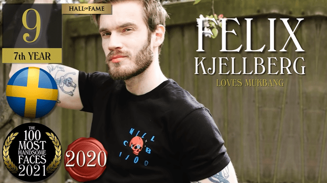 TC Candler, 100 rostros más bellos 2021, Felix Kjellberg
