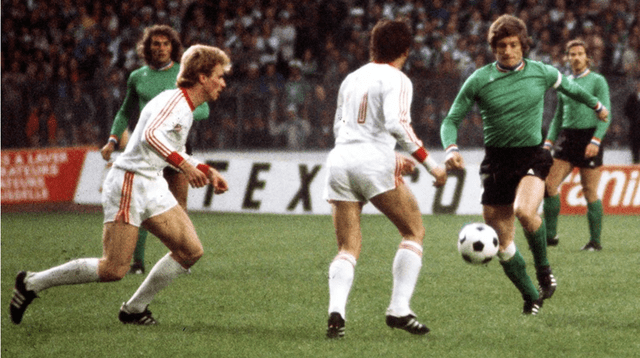 Bayern Munich derrotó por 1-0 al Saint-Étienne en la Copa de Europa de 1975/1976. Foto: Web oficial del Bayern Munich.