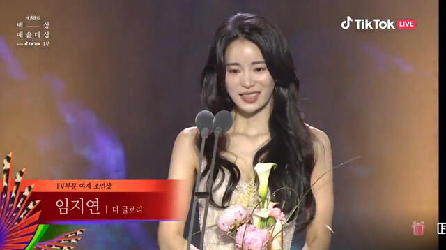  Lim Ji Yeon en los Baeksang Arts Awards 2023. Foto: JTBC   