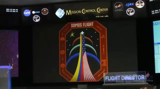  La insignia de Somos Flight tiene referencias a la trayectoria de Trujillo en la NASA. Foto: captura de NASA   