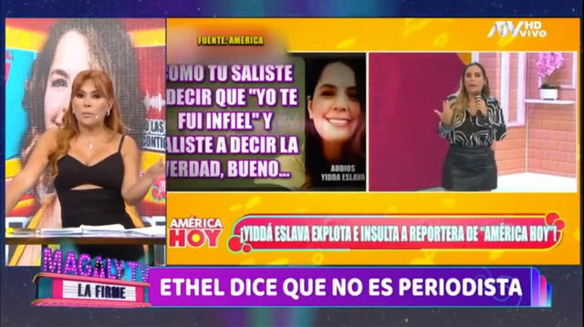  Magaly Medina se pronuncia tras declaraciones de Ethel Pozo. Foto: Magaly TV   