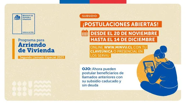 El Subsidio de Arriendo al Crédito Habitacional es un incentivo que se entrega todos los años en Chile. Foto: Gobierno de Chile El Subsidio de Arriendo al Crédito Habitacional es un incentivo que se entrega todos los años en Chile. Foto: Gobierno de Chile