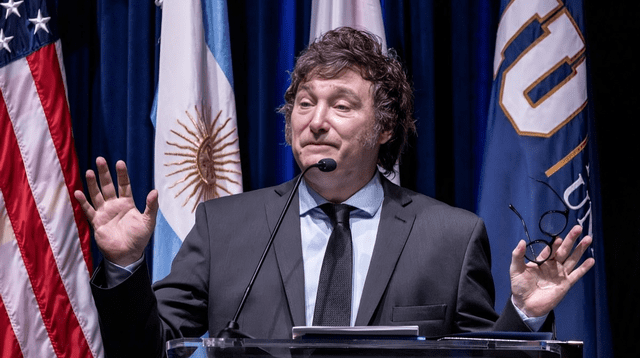 Javier Milei ha tenido dura críticas en contra del mandatario venezolano. Foto: AFP   