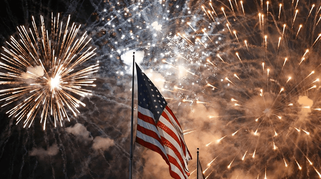 Una de las tradiciones más emblemáticas, los fuegos artificiales iluminan el cielo en la noche del 4 de julio en todo el país, simbolizando la libertad y la celebración de la independencia. Foto: Pexel   