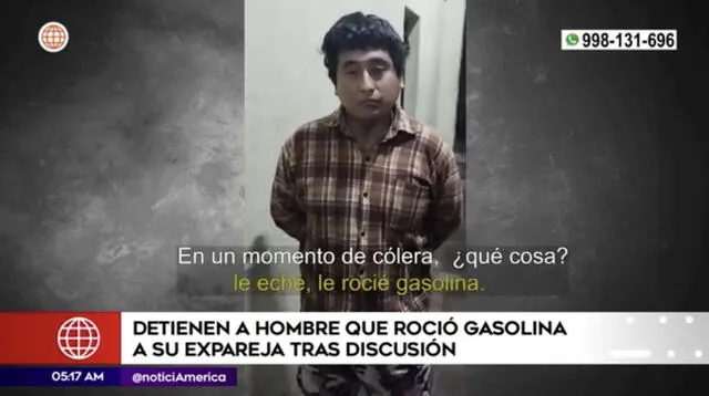 Dimas Alata confesó su crimen frente a los agentes de la policía. Foto: Captura America Noticias   