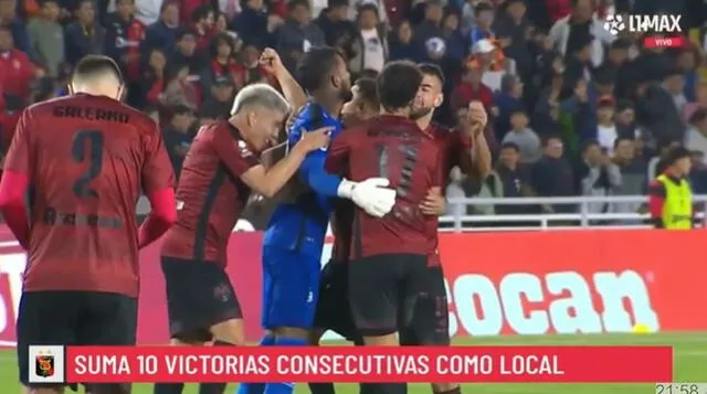 Melgar le quitó el invicto en el Clausura a Universitario. Foto: captura de L1 Max   