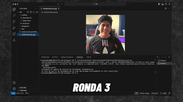  Ejemplificación del ejercicio de repechaje. Foto: captura de pantalla/HackeMate/YouTube   