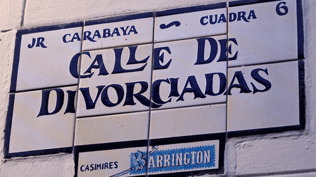  Otra de las calles más llamativas de la Lima antigua es la de Divorciadas. Foto: Lima una Historia.   