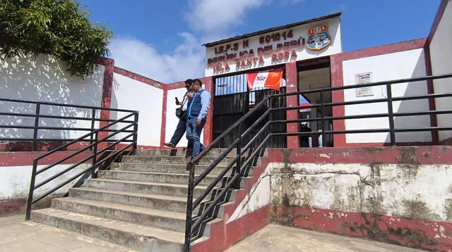 Única institución educativa en el distrito de Santa Rosa. Foto: Jazmín Araujo Única institución educativa en el distrito de Santa Rosa. Foto: Jazmín Araujo