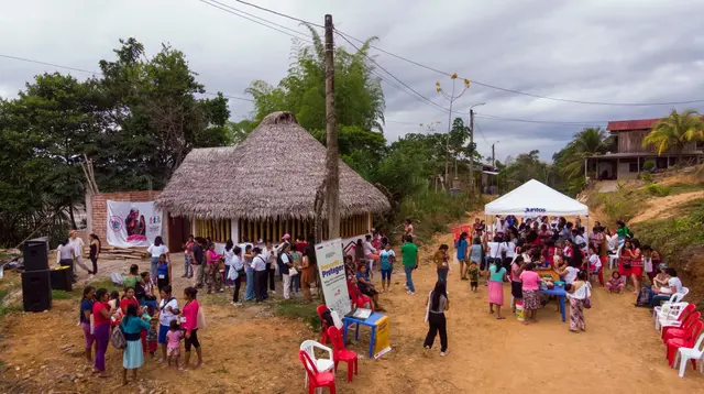 Maloca-refugio enfocada en proteger a mujeres víctimas de la violencia en el Amazonas. Foto: COMUAWUY y Fondo Socioambiental del Perú Maloca-refugio enfocada en proteger a mujeres víctimas de la violencia en el Amazonas. Foto: COMUAWUY y Fondo Socioambiental del Perú