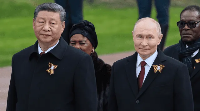 Chinese President Xi Jinping joins Russian President Vladimir Putin at the Victory Day parade, marking a symbolic moment in the growing ties between the two nations. Photo: BBC Chinese President Xi Jinping joins Russian President Vladimir Putin at the Victory Day parade, marking a symbolic moment in the growing ties between the two nations. Photo: BBC