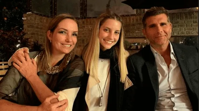 Christian Meier, Marisol Aguirre y la hija que tienen en común. Fotp: Instagram.