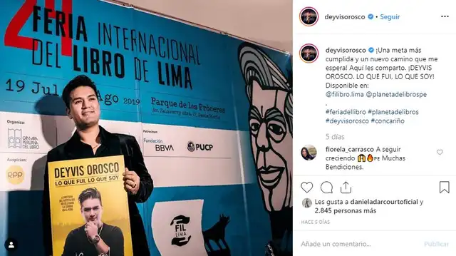 Deyvis Orosco conmueve a sus fans con tierna fotografía junto a sus padres