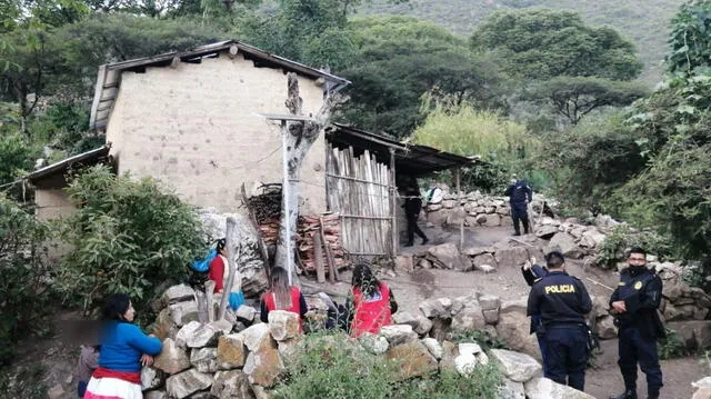 Vivienda que fue intervenida en el caserío de Santa María, en Contumazá