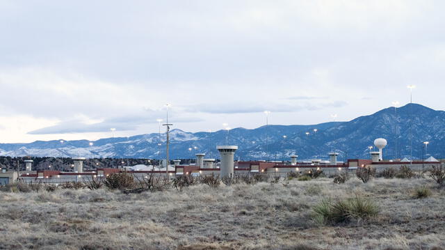 (FILES) In this file photo taken on February 13, 2019 shows a view of the United States Penitentiary Administrative Maximum Facility, also known as the ADX or "Supermax", in Florence, Colorado. - Fallen Mexican drug lord Joaquin "El Chapo" Guzman was locked up July 19, 2019, at the ADX federal maximum security prison in the US state of Colorado, where he will spend the rest of his days. "We can confirm that... Guzman is in the custody of the Federal Bureau of Prisons" at the Administrative Maximum (ADX) site in Florence, central Kansas, read a short email from the prisons bureau. (Photo by Jason Connolly / AFP)
