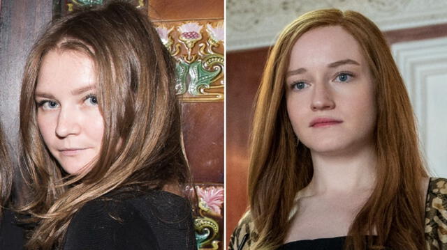 Anna Sorokin (izquierda) tiene un gran parecido a Julia Garner(derecha). Foto: Composición / Netflix.