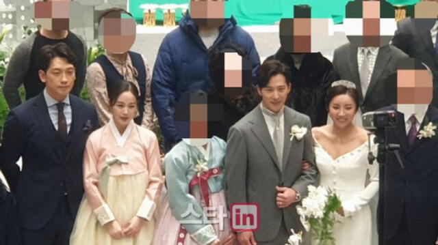 Bi Rain y Kim Tae Hee en boda del Lee Wan (2019)