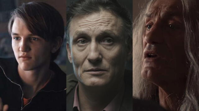 El personaje de Ulrich Nielsen interpretado por distintos actores: adolescencia (Ludger Bökelmann), adultez (Olivr Masucci) y en la tercera edad Winfried Glatzeder. Fotos: Netflix.