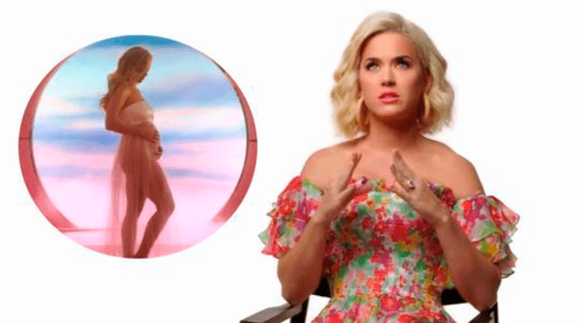 Katy Perry revela su embarazo en video musical.