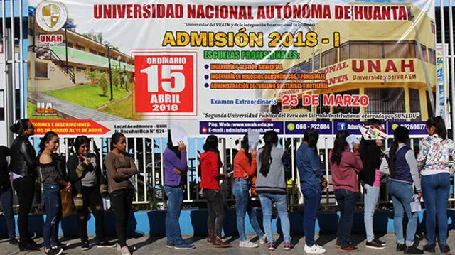 Universidad Nacional Autónoma realiza examen de admisión 2018-I