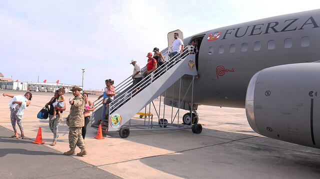 Avión presidencial fue usado en puente aéreo entre Tumbes y Lima