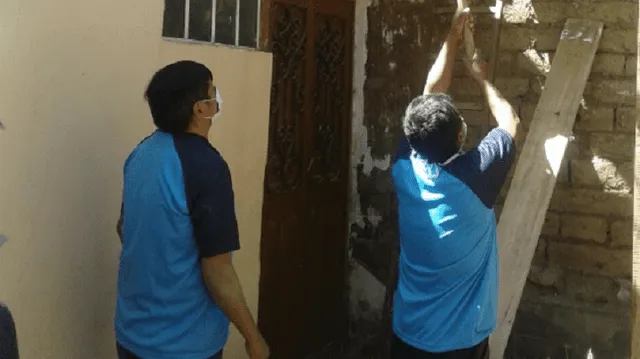 Internos de penal de Huánuco cumplen labor social en un asilo de ancianos