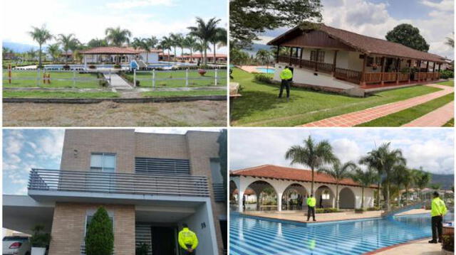 En total, 576 viviendas fueron incautadas al sobrino de "Pacho Herrera" por las autoridades colombianas. Foto: Policía de Colombia