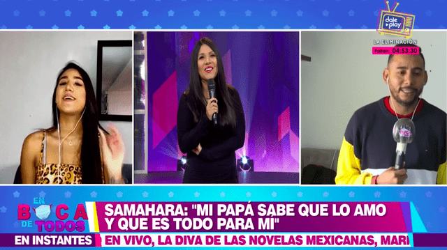 Samahara Lobatón en En boca de todos. (Foto: Captura América TV)