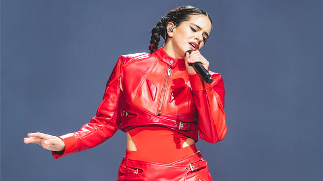 Rosalía lució este vestuario en reiteradas ocasiones, puesto que fue parte de su "Motomami tour". Foto: Mariano Regidor/Getty Images   