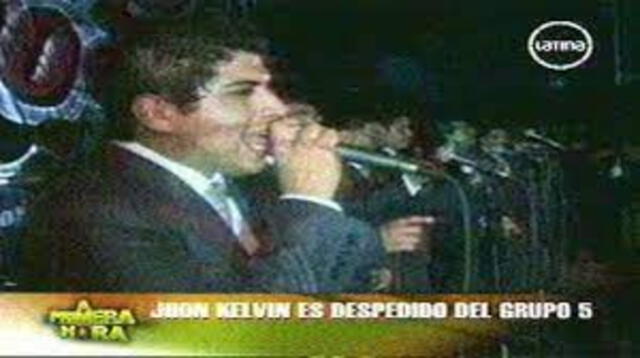  John Kelvin con el Grupo 5. Foto: captura/Latina    