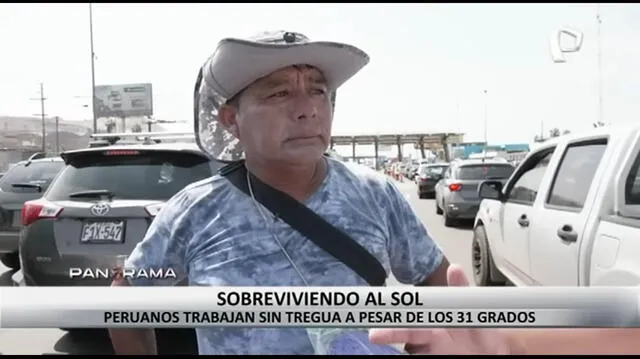 Los ambulantes recorren calles y pistas para vender sus productos. Foto: captura de Panamericana    