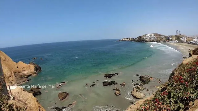 La playa Santa María tiene un oleaje tranquilo. Foto: Lavender Summer/Youtube   