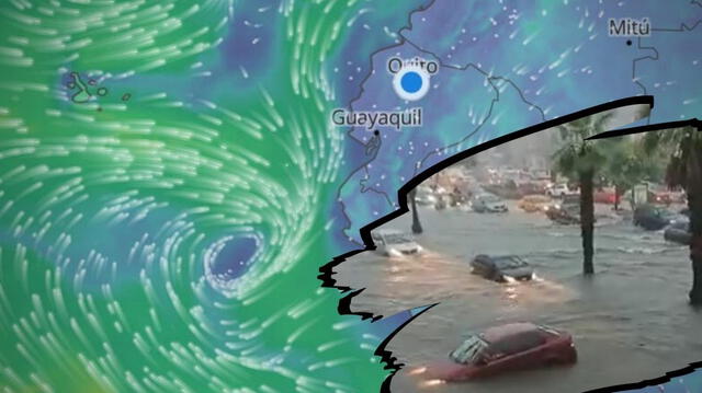  Guayaquil es la ciudad más afectada por el ciclón Yaku. Foto: TC Televisión 